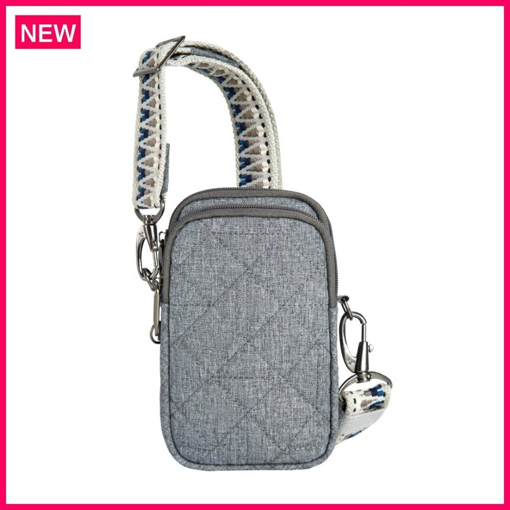 Anti-Theft Crossbody Bag with RFID Blocking, Adjustable Strap, 2 Compartments